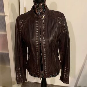 Women's Brown Leather Jacket